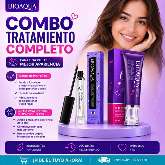 Combo 2 X 1 Tratamiento Completo Pestañas y Piel Bioaqua